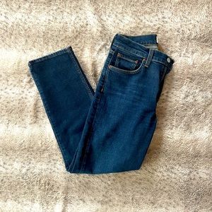AGOLDE Kye Midrise Straight Kean in Dark Wash